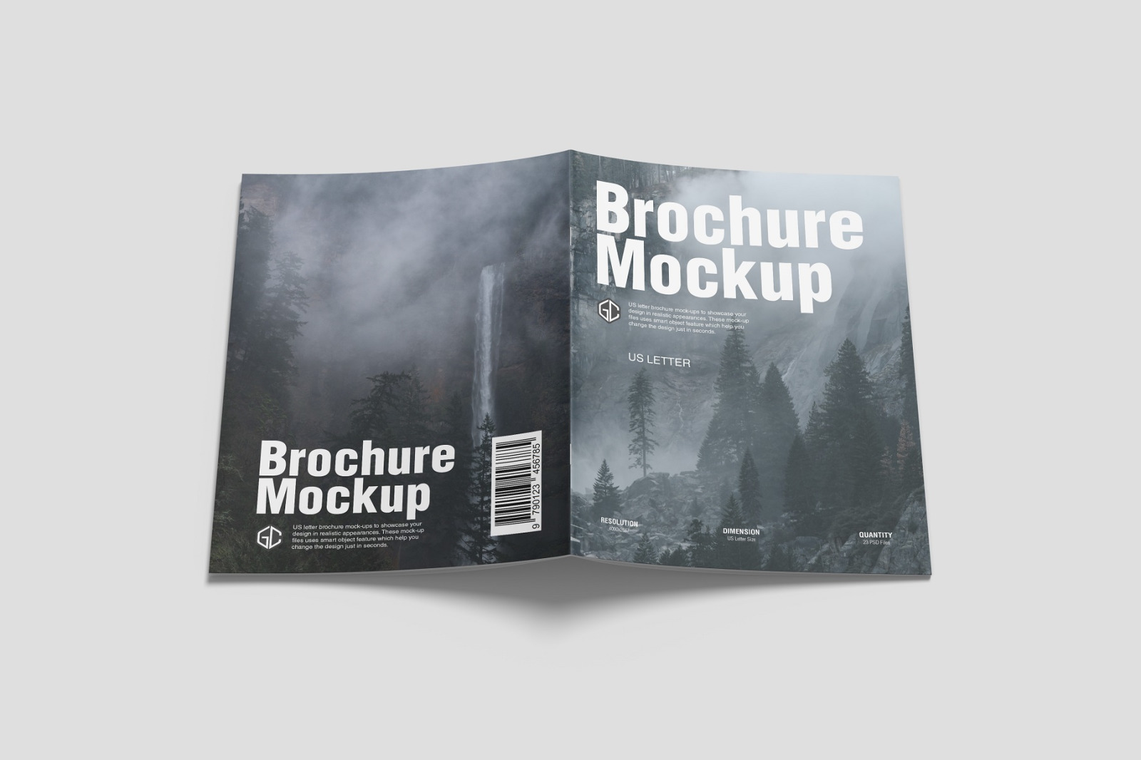 US Letter Brochure/ Magazine Mockup