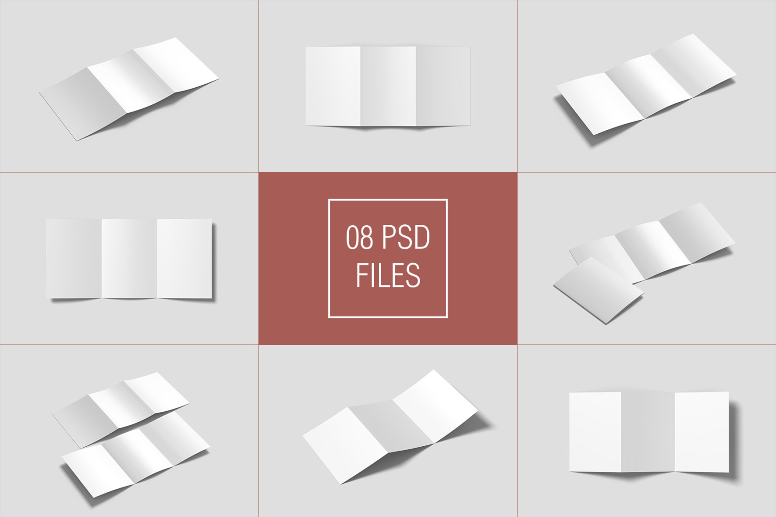 A4 Tri-fold Brochure Mockups A4 Tri-fold Brochure Mockups