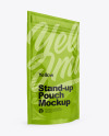 Glossy Stand Up Pouch with Zipper Mockup