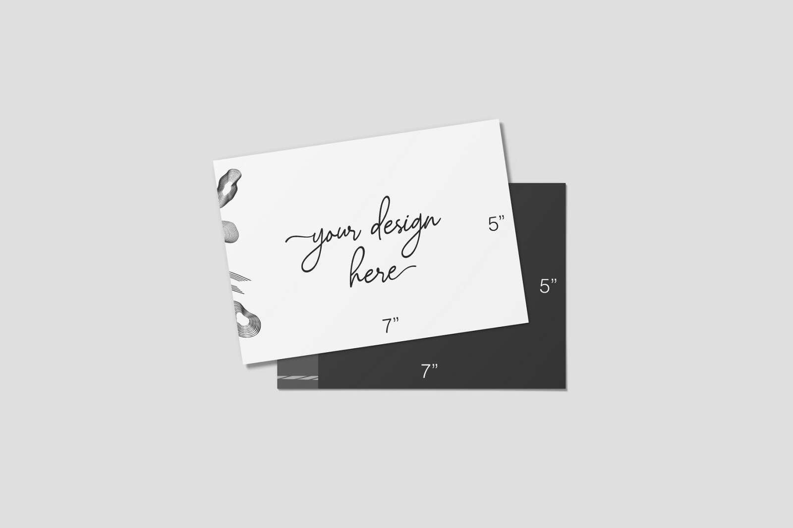 5x7 Inches Postcard and Envelope Mockups 5x7 Inches Postcard and Envelope Mockups