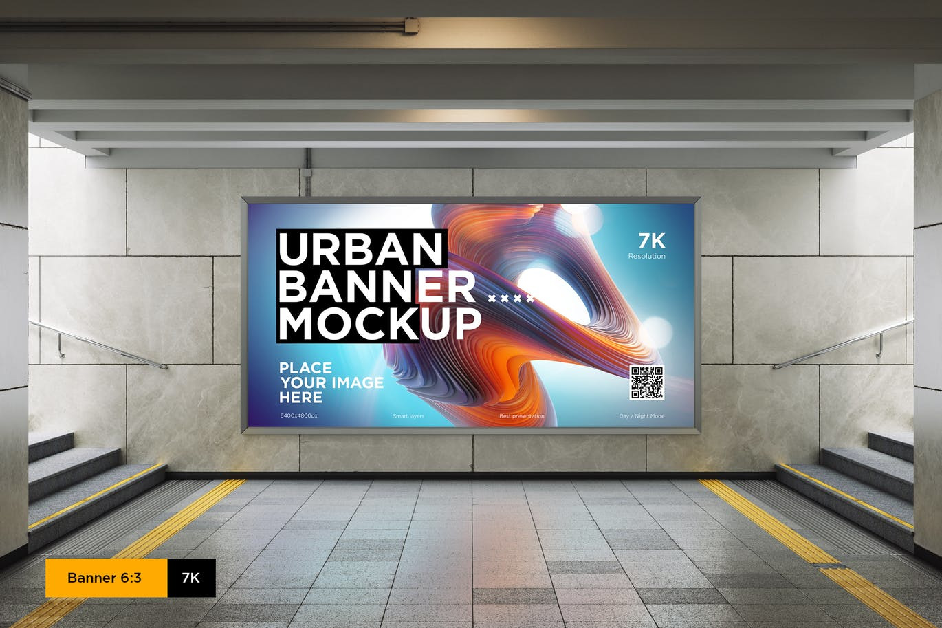 City Urban Lightbox Mock-up