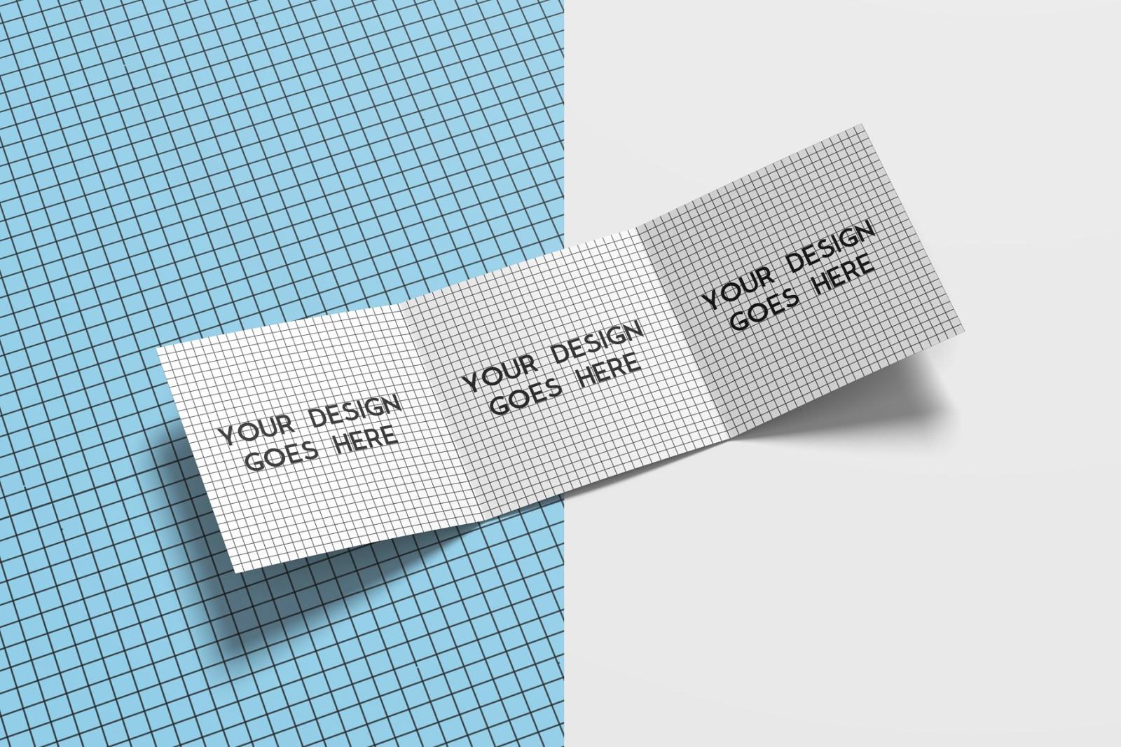 Square Trifold Brochure Mockups