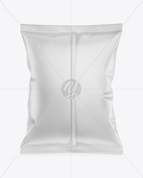 Matte Snack Package Mockup - Back View