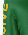 Men's Jersey With Long Sleeve Mockup - Back View