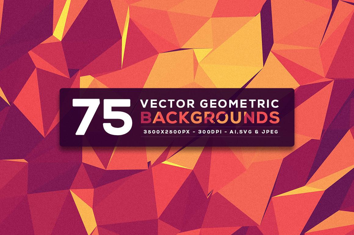 75 Vector Geometric Backgrounds