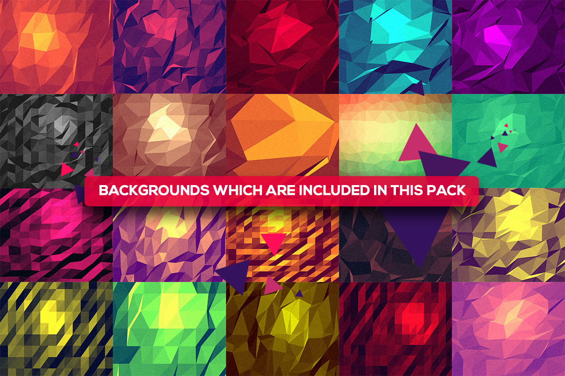 75 Vector Geometric Backgrounds