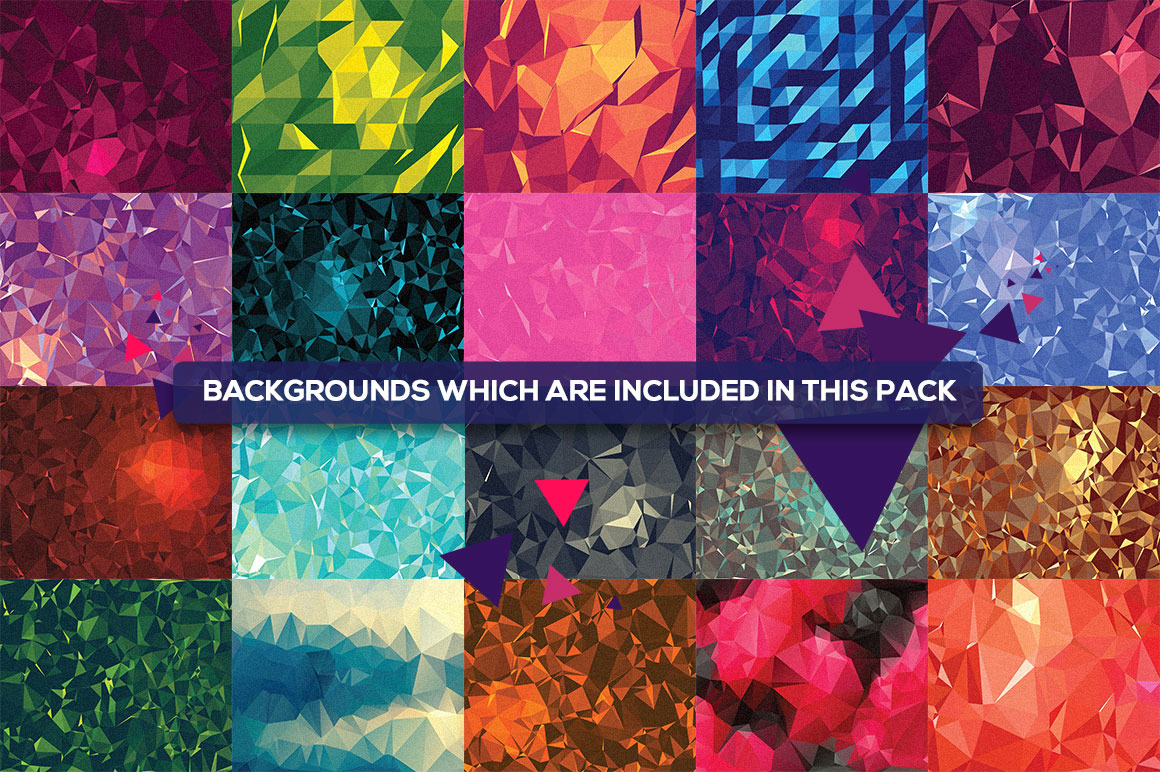 75 Vector Geometric Backgrounds