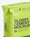 Glossy Cement Bag Mockup