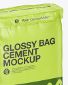 Glossy Cement Bag Mockup