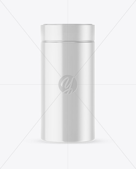 Jar in Glossy Shrink Sleeve Mockup