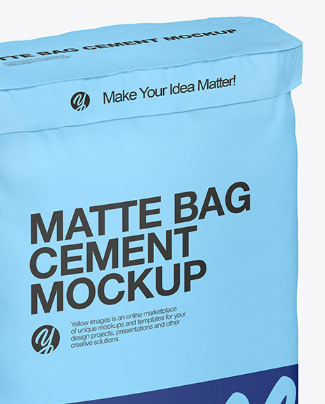 Matte Cement Bag Mockup