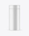 Jar in Matte Shrink Sleeve Mockup Jar in Matte Shrink Sleeve Mockup