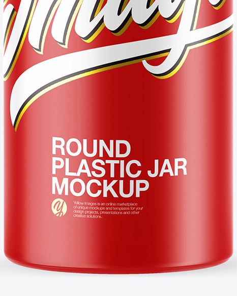 Jar in Matte Shrink Sleeve Mockup Jar in Matte Shrink Sleeve Mockup