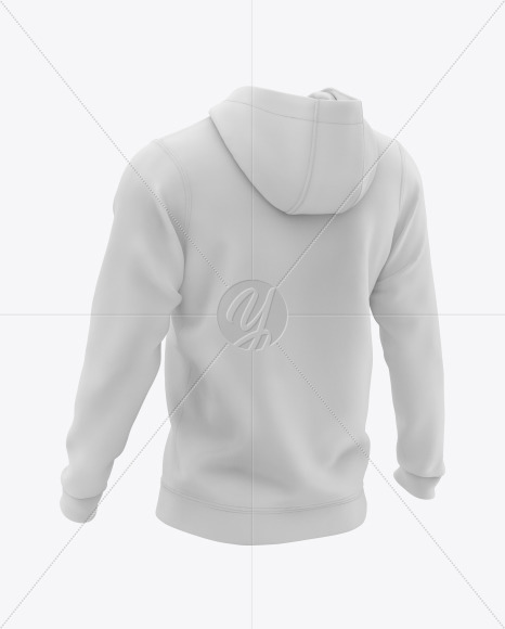 Men's Full-Zip Hooded Sweatshirt Mockup