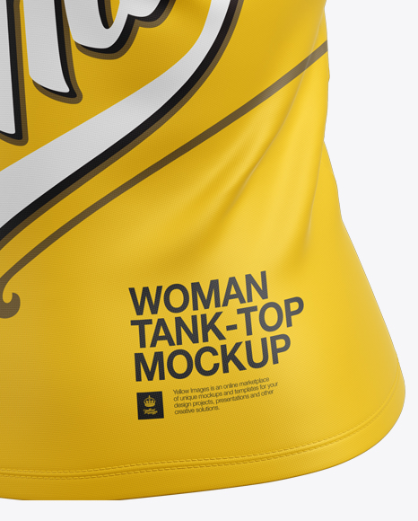 Women's Tank Top Mockup - Halfside View