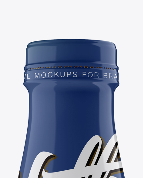 PET Bottle In Shrink Sleeve Mockup - Front View