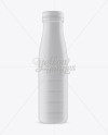 PET Bottle In Matte Shrink Sleeve Mockup - Front View