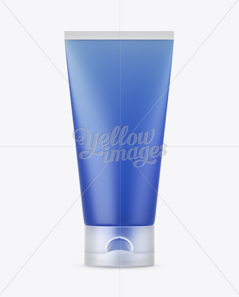 Frosted Cosmetic Tube With Matte Cap Mockup