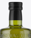 1L Green Glass Olive Oil Bottle Mockup