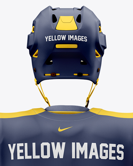 Men’s Full Ice Hockey Kit mockup (Back View)