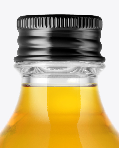 Glass Bottle with Soft Drink Mockup