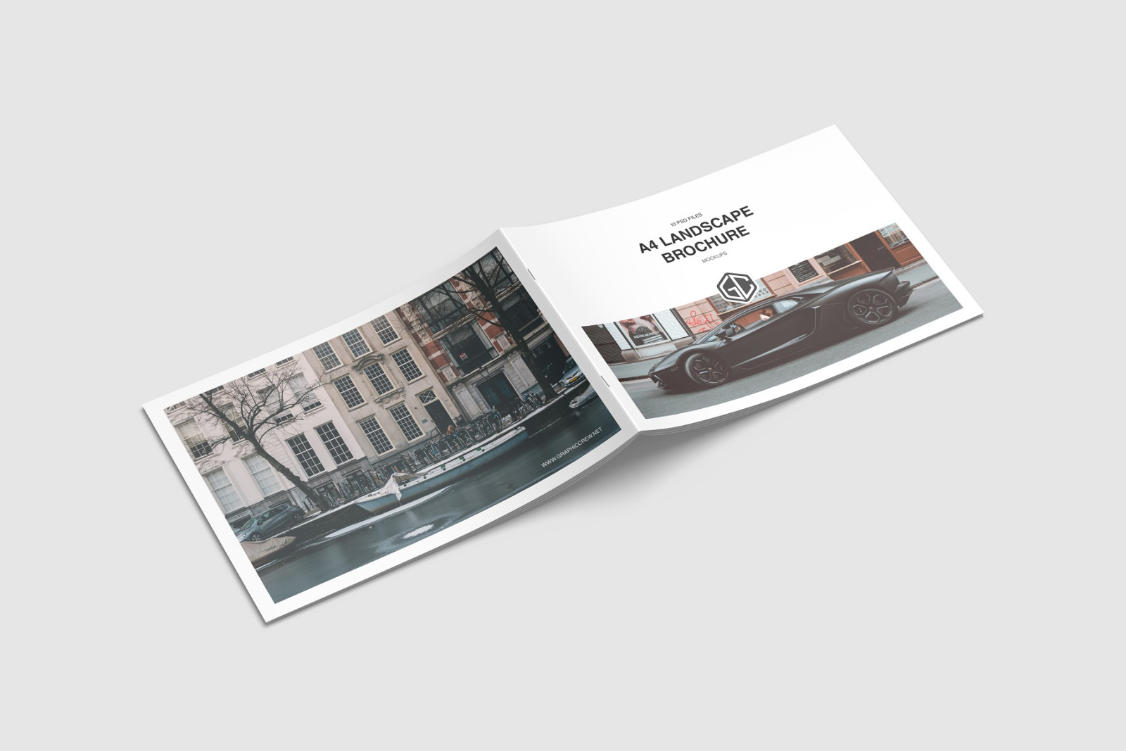 A4 Landscape Brochure Mockup