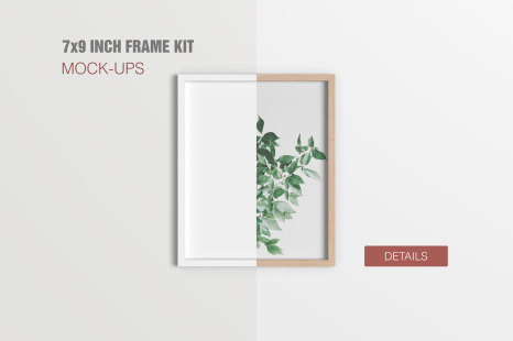 7x9 Inches Frame Mockup Kit - 7x9 inches