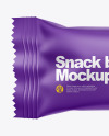 Matte Snack Bar Mockup - Front View