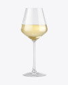 White Wine Glass Mockup