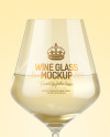 White Wine Glass Mockup