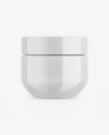 Glossy Cosmetic Jar Mockup