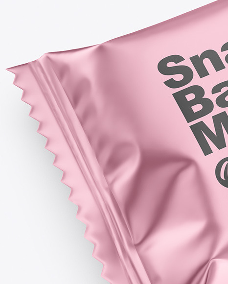 Matte Metallic Snack Bar Mockup