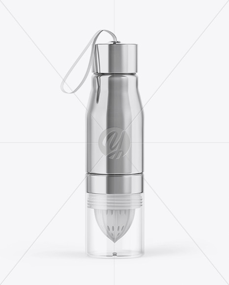 Steel Water Bottle Mockup