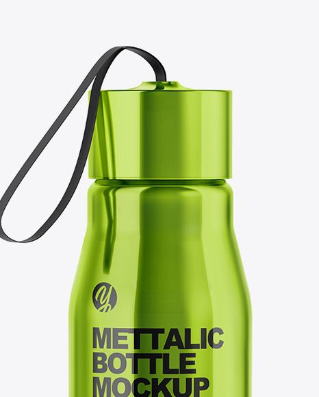 Steel Water Bottle Mockup