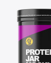 Glossy Protein Jar Mockup