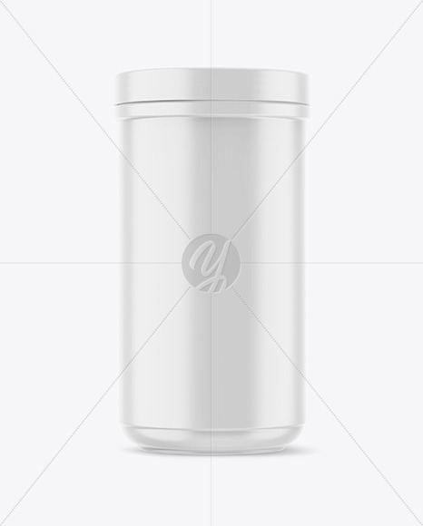 Matte Protein Jar Mockup