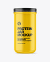 Matte Protein Jar Mockup