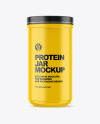 Matte Protein Jar Mockup