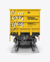 Railroad Gondola Car Mockup