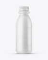 Dairy Bottle with Matte Shrink Sleeve Mockup