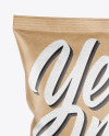 Kraft Snack Package Mockup - Back View