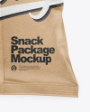 Kraft Snack Package Mockup - Back View