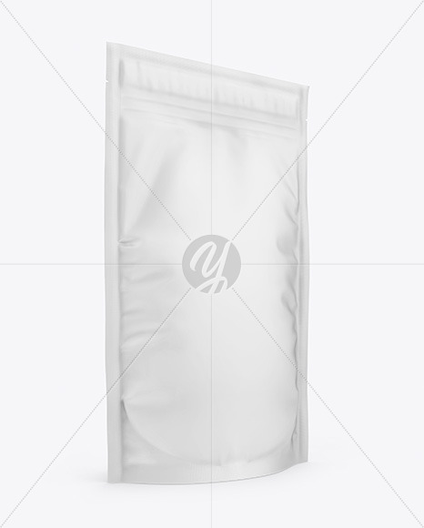 Matte Stand Up Pouch with Zipper Mockup