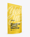 Matte Stand Up Pouch with Zipper Mockup