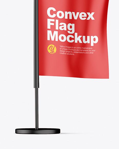 Convex Flag Mockup