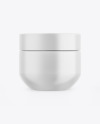 Matte Cosmetic Jar Mockup