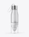 Frosted Glass Water Bottle Mockup