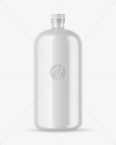 Glossy Water Bottle Mockup