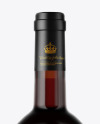 Amber Glass Red Wine Bottle Mockup