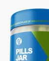 Frosted Pills Jar Mockup